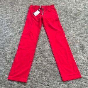 NWT Figs pop red color. Livingston style scrub pants. Xxs tall.